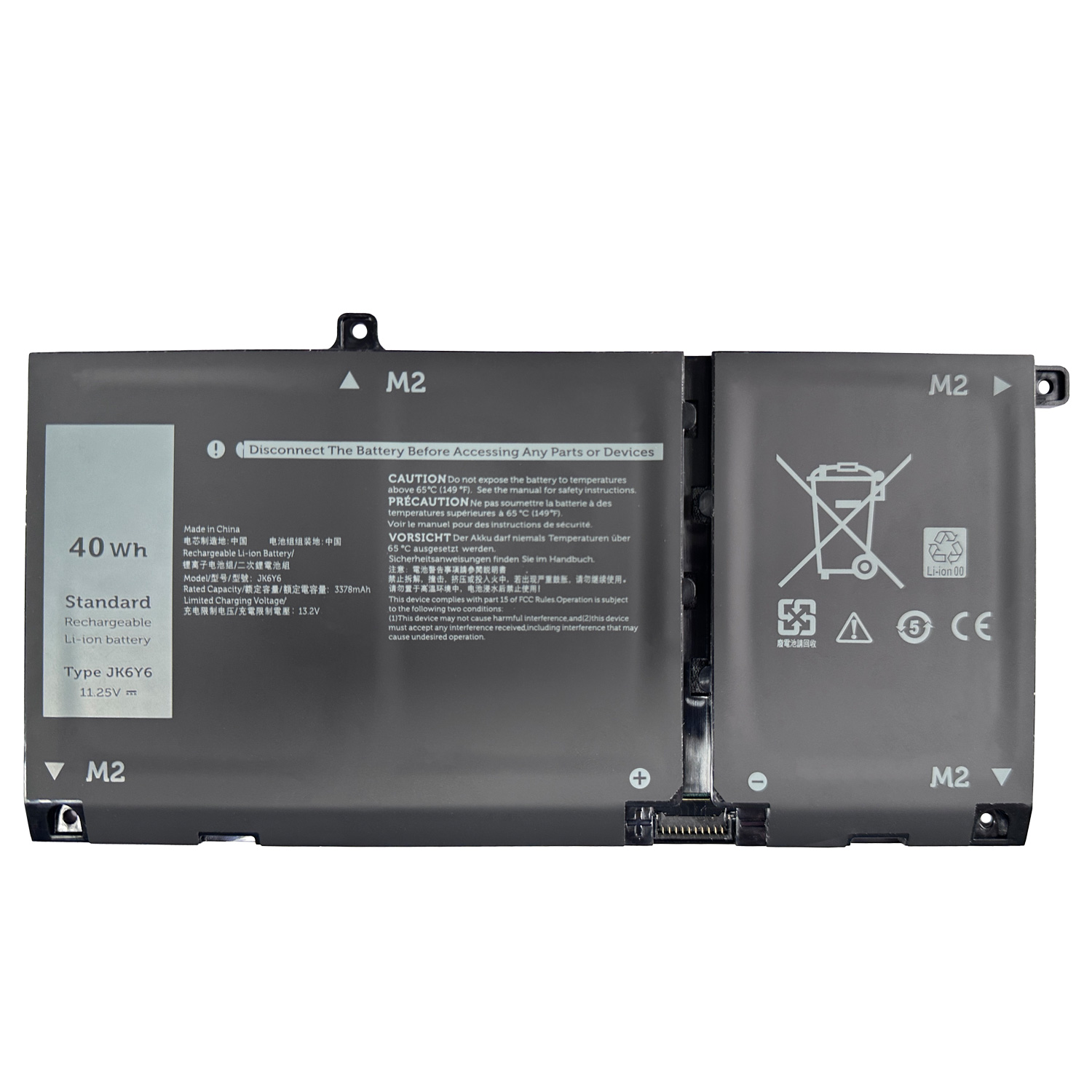 JK6Y6 Laptop Battery Lithium Battery for Dell Inspiron5401 5402 5406 5409 5501 Series